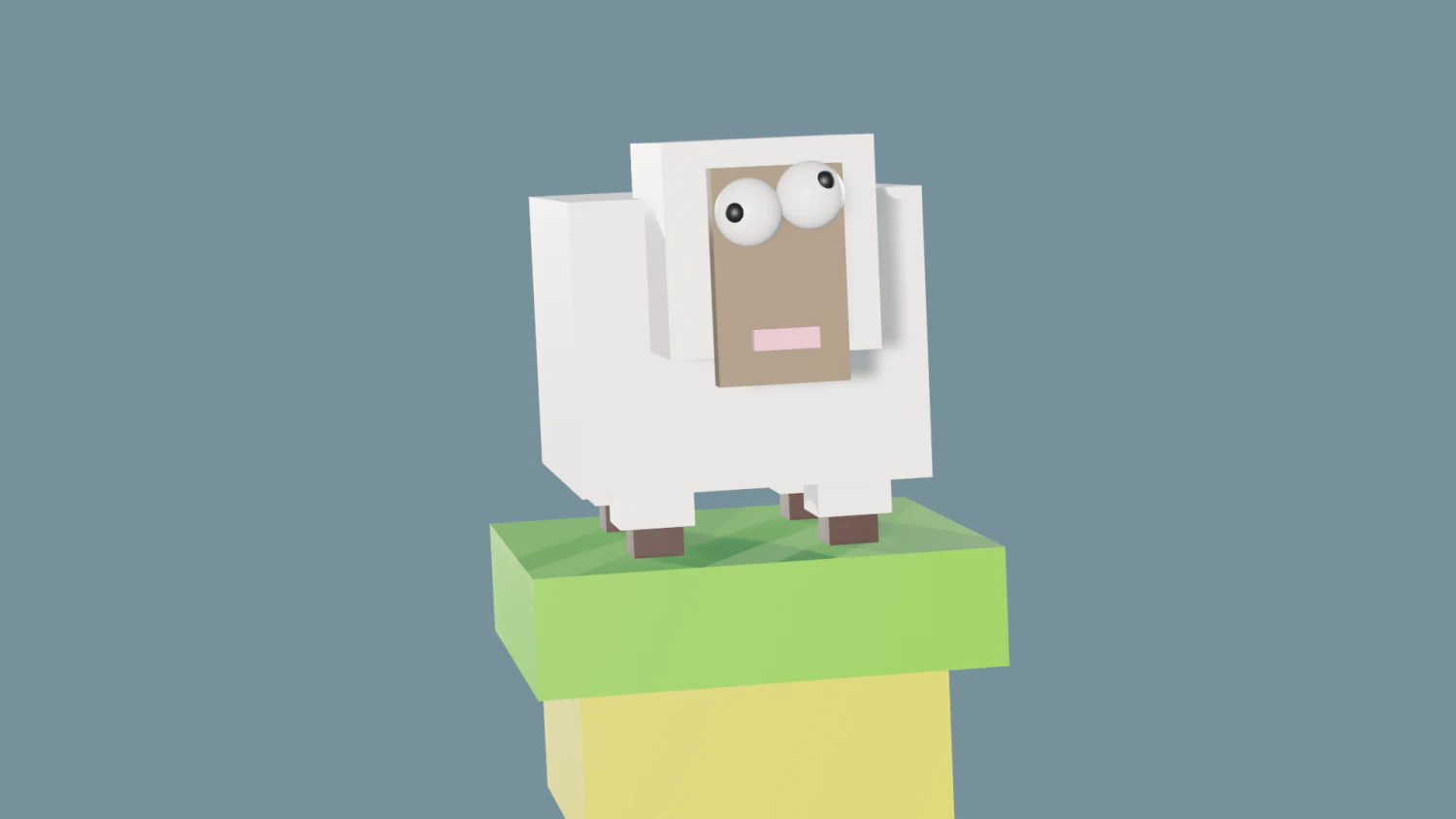 Funny Sheep 3D Model .c4d .max .obj .3ds .fbx .stl .blend