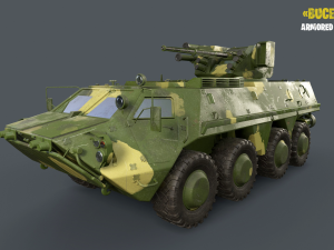 BTR-4E Bucephalus Hard Surface Low-poly 3D Model