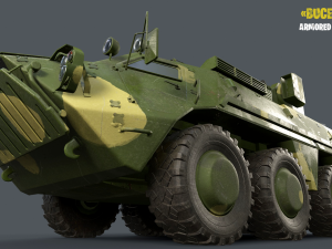 BTR-4E Bucephalus Hard Surface Low-poly 3D Model