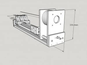 Mini lathe 3D Model