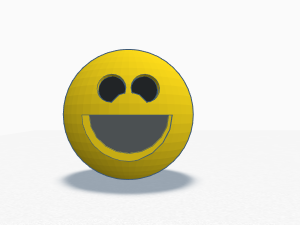 Smiley Face 3D Print Model