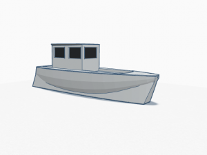 Motor Boat Model 3D Принт Модель