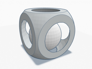 Sphere in Cube 3D प्रिंट मॉडल