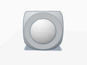 Sphere in Cube 3D Baskı Modeli