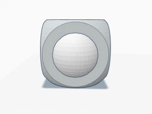 Sphere in Cube 3D Print Model