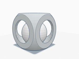 Sphere in Cube 3D Baskı Modeli