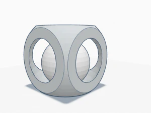 Sphere in Cube 3D Print Model