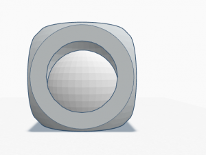 Sphere in Cube 3D Baskı Modeli