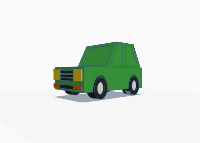 Cartoon Car Modelo de Impressão 3D .c4d .max .obj .3ds .fbx .stl .blend 