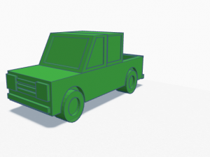 Cartoon Truck 3D Принт Модель