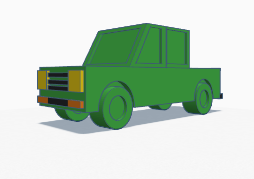 Cartoon Truck 3D Принт Модель .c4d .max .obj .3ds .fbx .stl .blend 