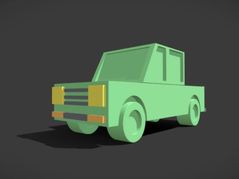 Cartoon-LKW 3D Druckmodell