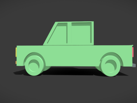 Cartoon Truck Modèles 3D en vedette
