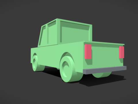 Cartoon Truck Modèles 3D en vedette