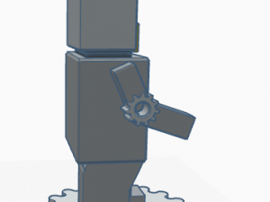 Cartoon Robot Modello di stampa 3D