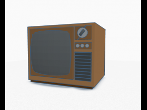 Vintage TV 3D 打印模型