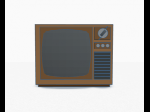 Vintage TV 3D 打印模型