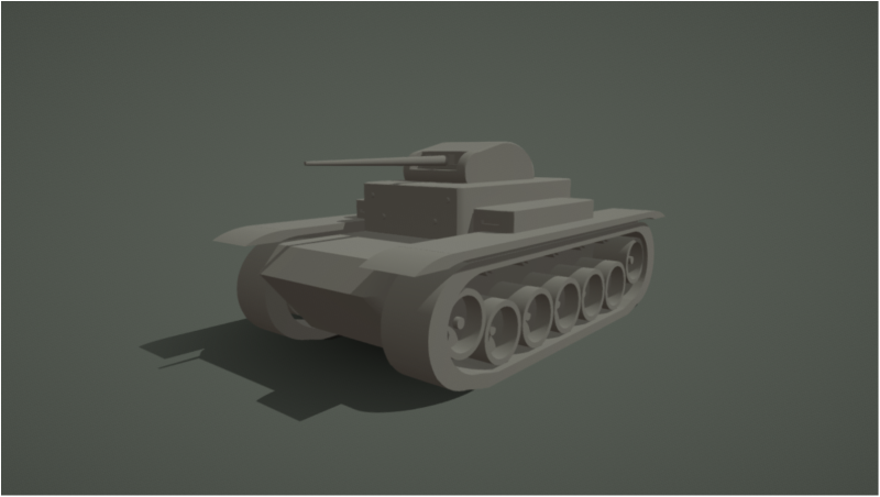 Tank Model Model Cetak 3D .c4d .max .obj .3ds .fbx .stl .blend