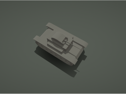 Tank Model Model Cetak 3D