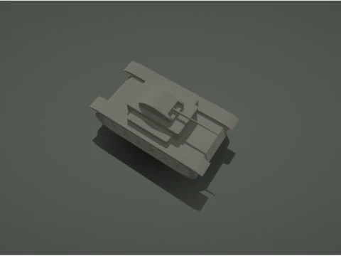 탱크 모델 3D 프린트 모델