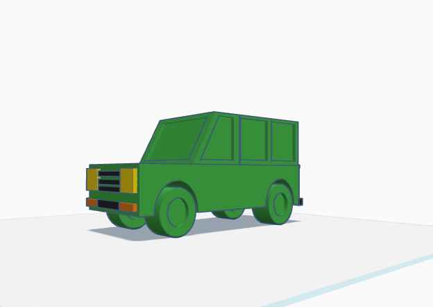 Cartoon Offroading SUV Modelo de impresión 3D .c4d .max .obj .3ds .fbx .stl .blend 