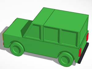 Cartoon Offroading SUV Modelo de impresión 3D