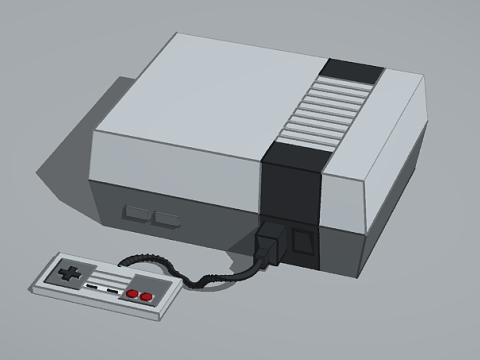 Retro Gaming Console 3D Модель
