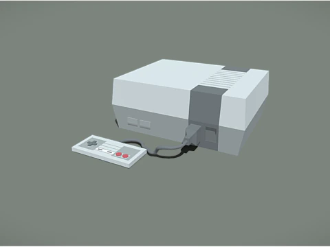 Retro-Spielekonsole 3D Modell
