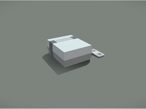 Retro Gaming Console 3D Model