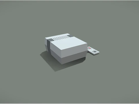 Retro Gaming Console 3D Model