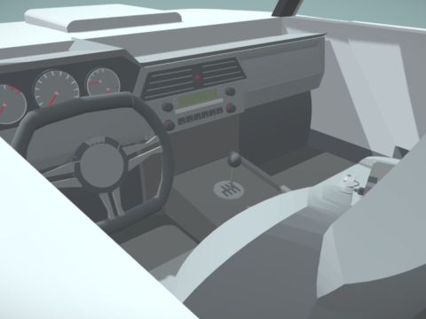 Retro-Futuristic Sports Car W- Interior Modèle 3D