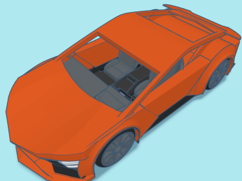 Supercar Model 3D
