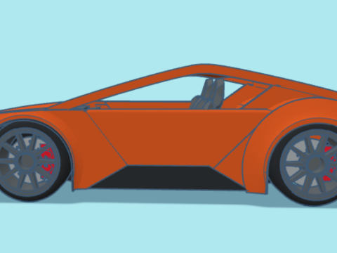Supercar Model 3D