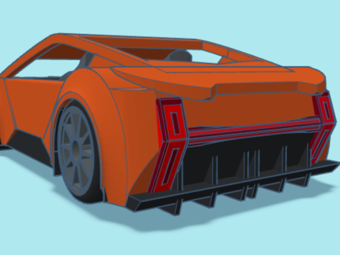 Supercar Model 3D