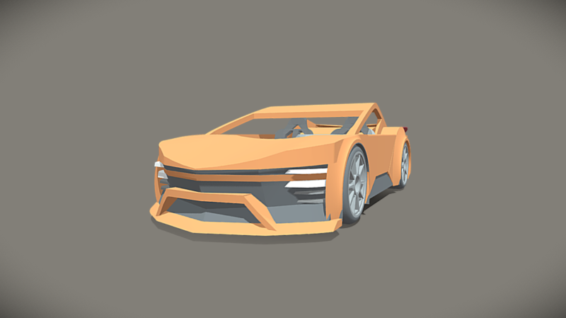Modern Supercar LMRI Aero3 Modello 3D .c4d .max .obj .3ds .fbx .stl .blend 