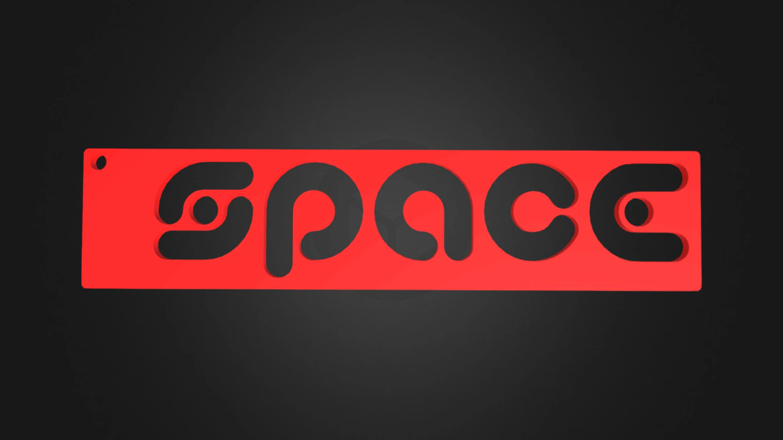 Space Keychain 3D Print Model .c4d .max .obj .3ds .fbx .stl .blend 