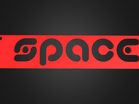Space Keychain 3D Druckmodell