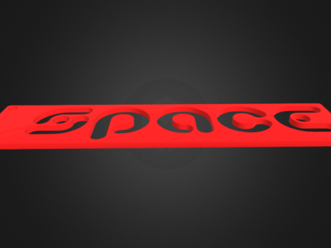 Space Keychain 3D Принт Модель