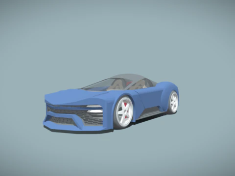 현대 슈퍼카 ​​스프린트윙 3D 모델