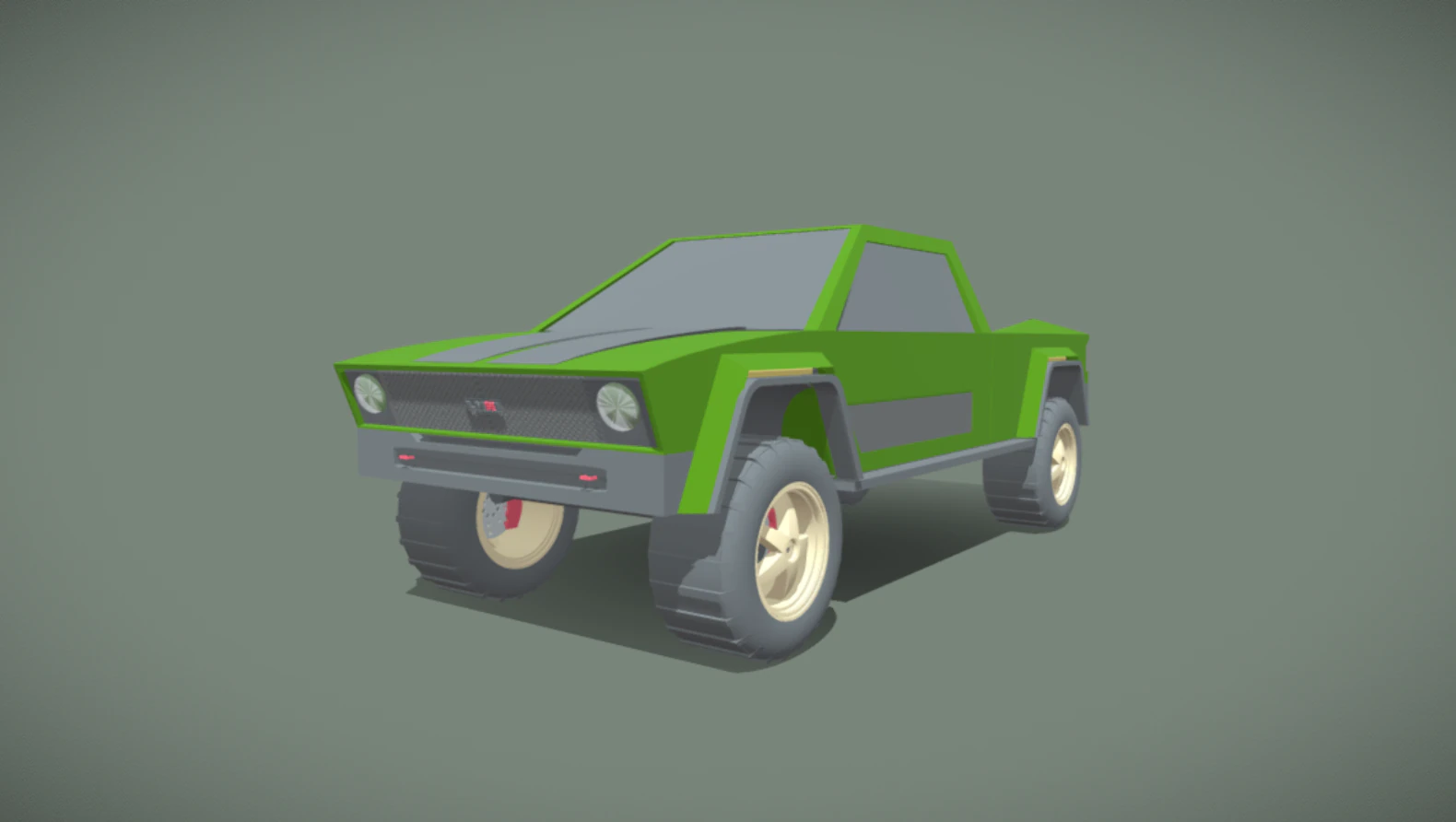 Retro Single Cab Truck 3D Model .c4d .max .obj .3ds .fbx .stl .blend 