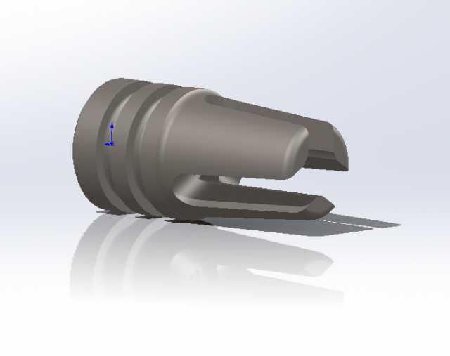 M16 Duck Bill 3 Prong Flash Hiders 1960-1983 3D Model .c4d .max .obj .3ds .fbx .stl .blend 