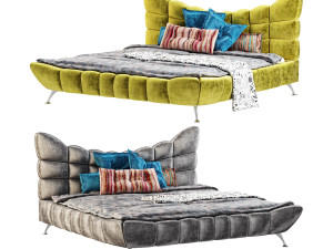 Stylish contemporary bed Cloud 7 by Bretz Modelo 3D