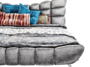 Stylish contemporary bed Cloud 7 by Bretz Modelo 3D