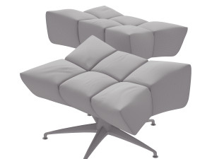 Stylish contemporary chair Cloud 7 by Bretz Modelo 3D