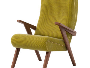 Stylish German armchair Johann B125 from Bretz 3D 모델