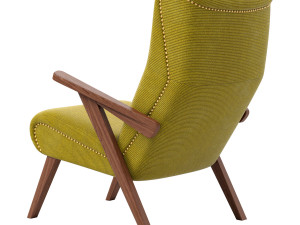 Stylish German armchair Johann B125 from Bretz Modelo 3D