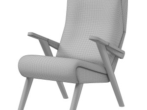 Stylish German armchair Johann B125 from Bretz Modelo 3D