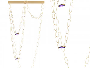 Chaindelier ceiling lamp by Davide Groppi Modello 3D