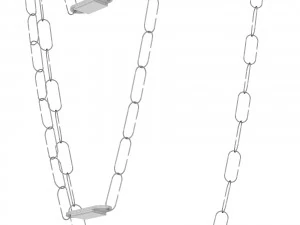 Chaindelier ceiling lamp by Davide Groppi 3D Model