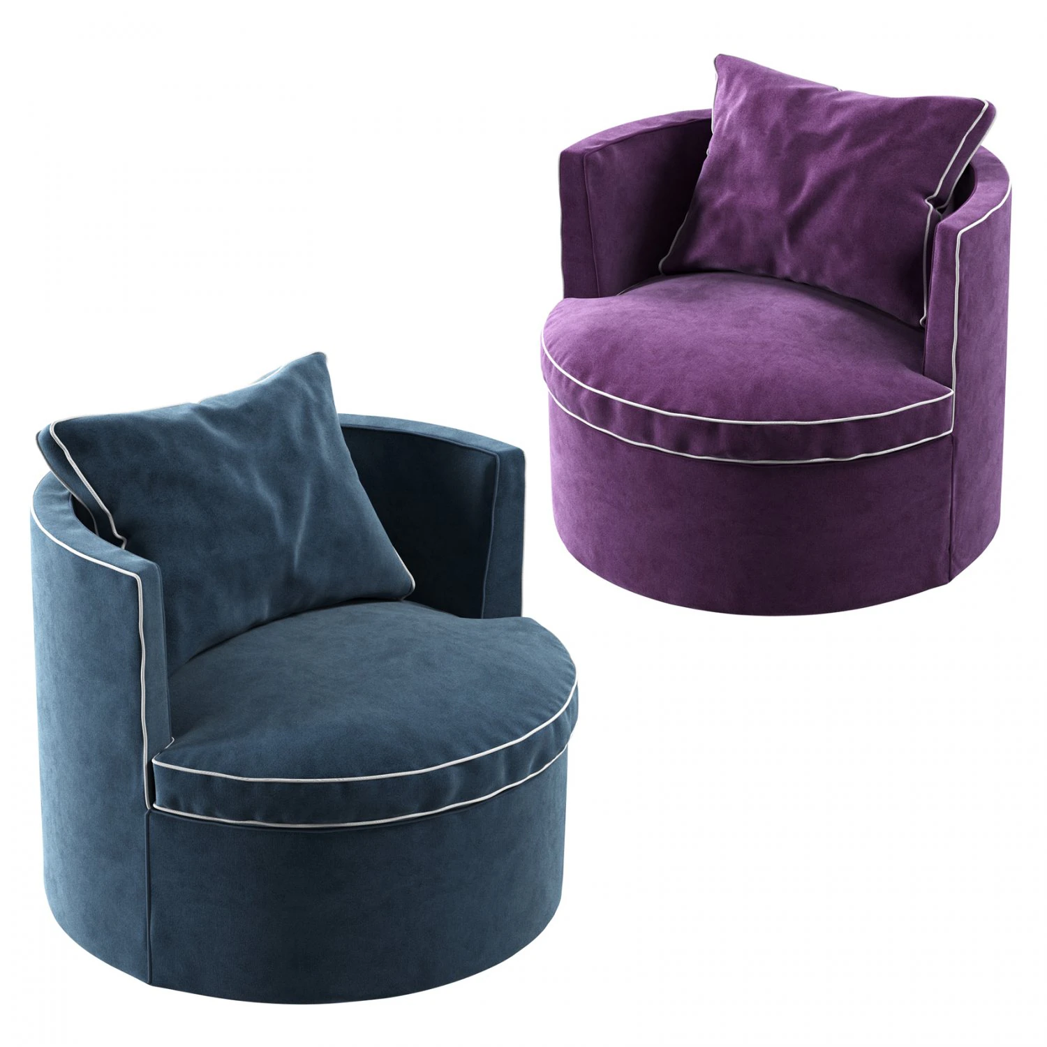 Italian armchair Cleo by Italia Lounge 3D Model .c4d .max .obj .3ds .fbx .stl .blend 